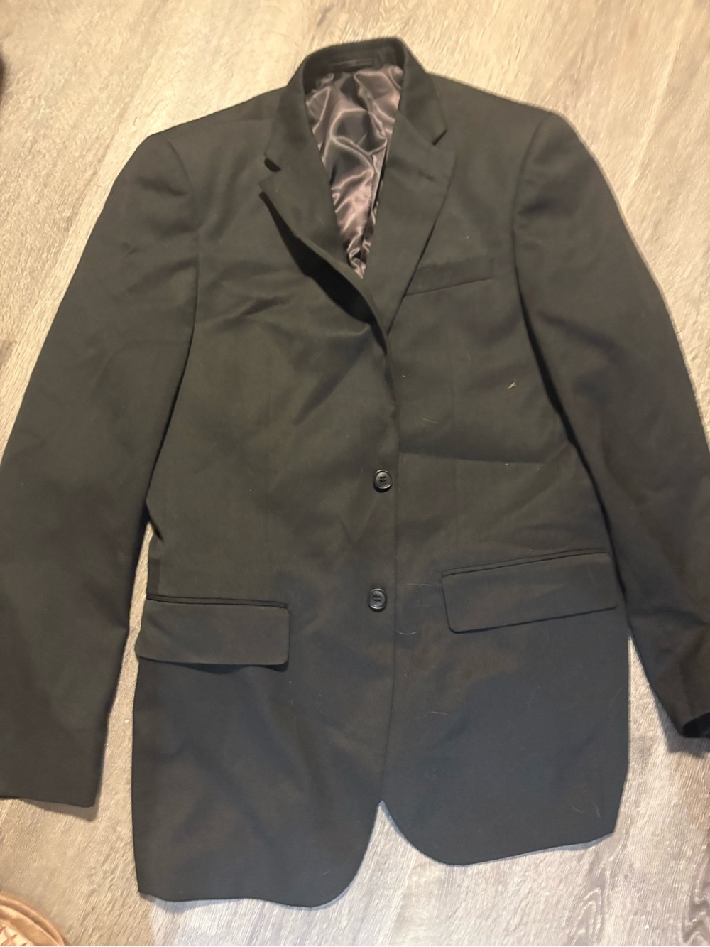 Massimo Black Men's Two-Button Blazer